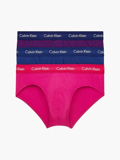 Calvin Klein Underwear HU486430 | Calvin Klein Cotton Stretch Férfi Rövidnadrág Kék / Lila Csíkok /